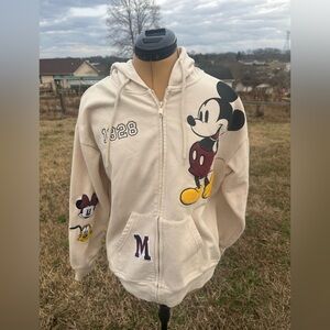 Disney Mickey Mouse zip up hoodie sweatshirt. Mickey Daisy Donald. Unisex
